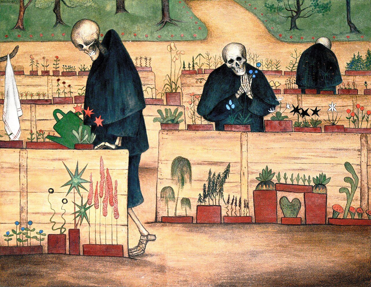 Hugo Simberg, Zahrada smrti, 1896